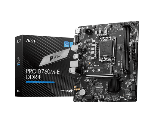 Mother MSI PRO B760M-E DDR4 1700 (12va/13va/14va Gen) (6987) · MSI · Intel 1700