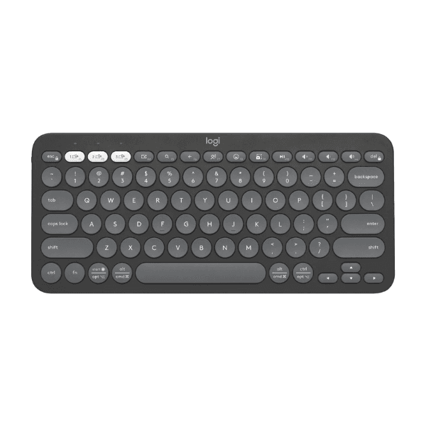 Teclado Logitech Bluetooth K380s Pebble Graphite 920-011783 · Logitech · Inalámbrico