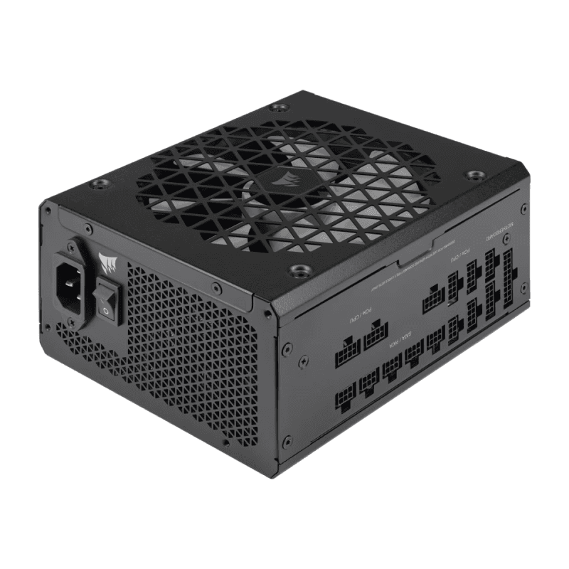 Fuente Corsair RM1000x Shift 1000W 80 Plus Gold Full Modular PCIe 5.1 / ATX 3.1 Black (3851) · Corsair · 80+ Gold