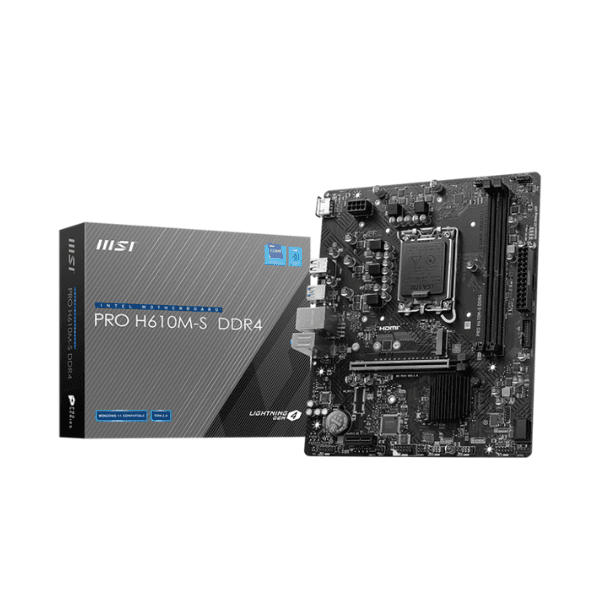 Mother MSI PRO H610M-S DDR4 1700 (12va/13va/14va Gen) (8257) · MSI · Intel 1700