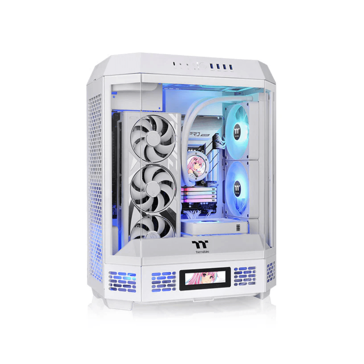 Gabinete TT The Tower 600 Mid-Tower TG x3 Fan x2 Snow White (5257) · Thermaltake · Fan