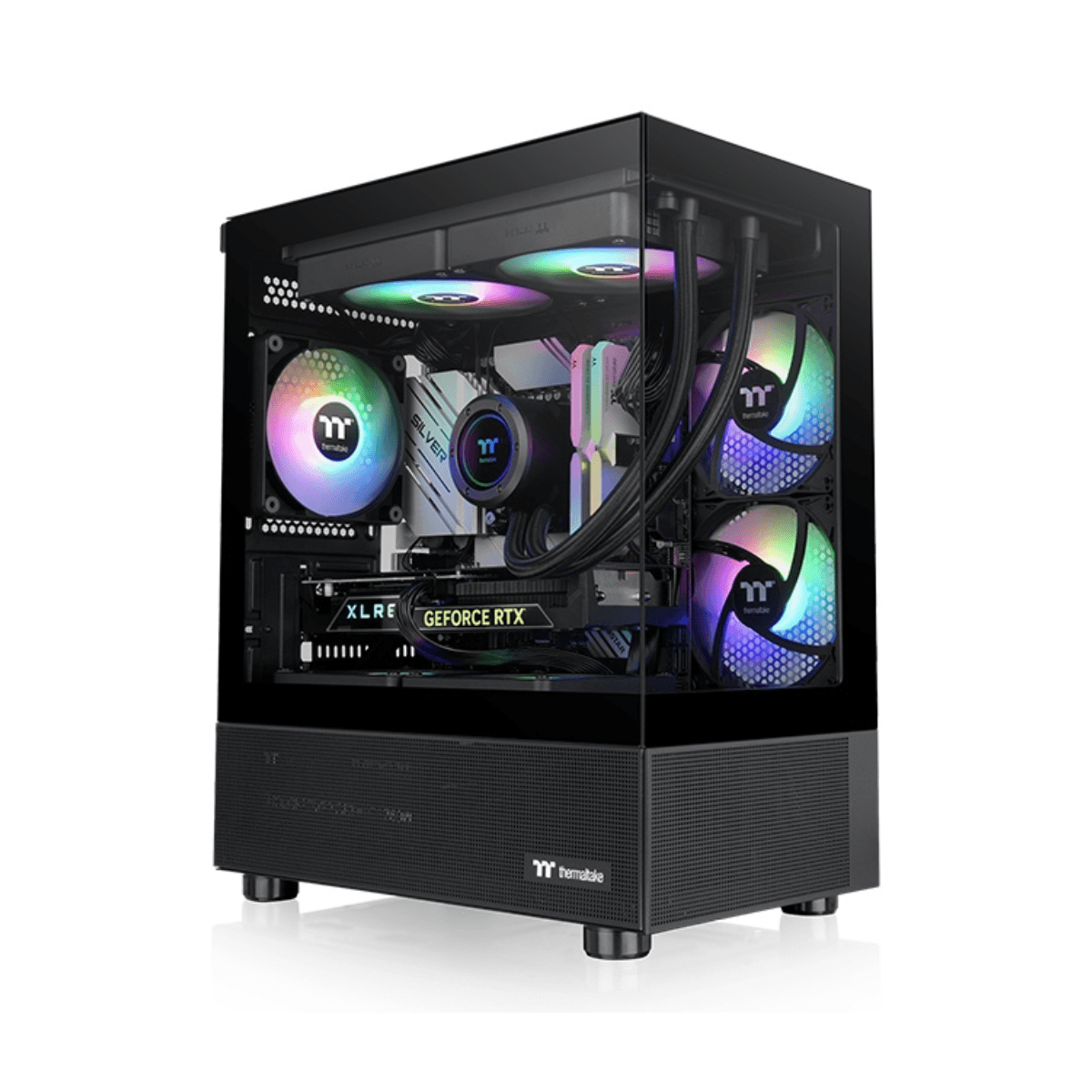 Gabinete TT View 170 Micro Chassis TG x2 Fan ARGB x3 Black (5332) · Thermaltake · Fan