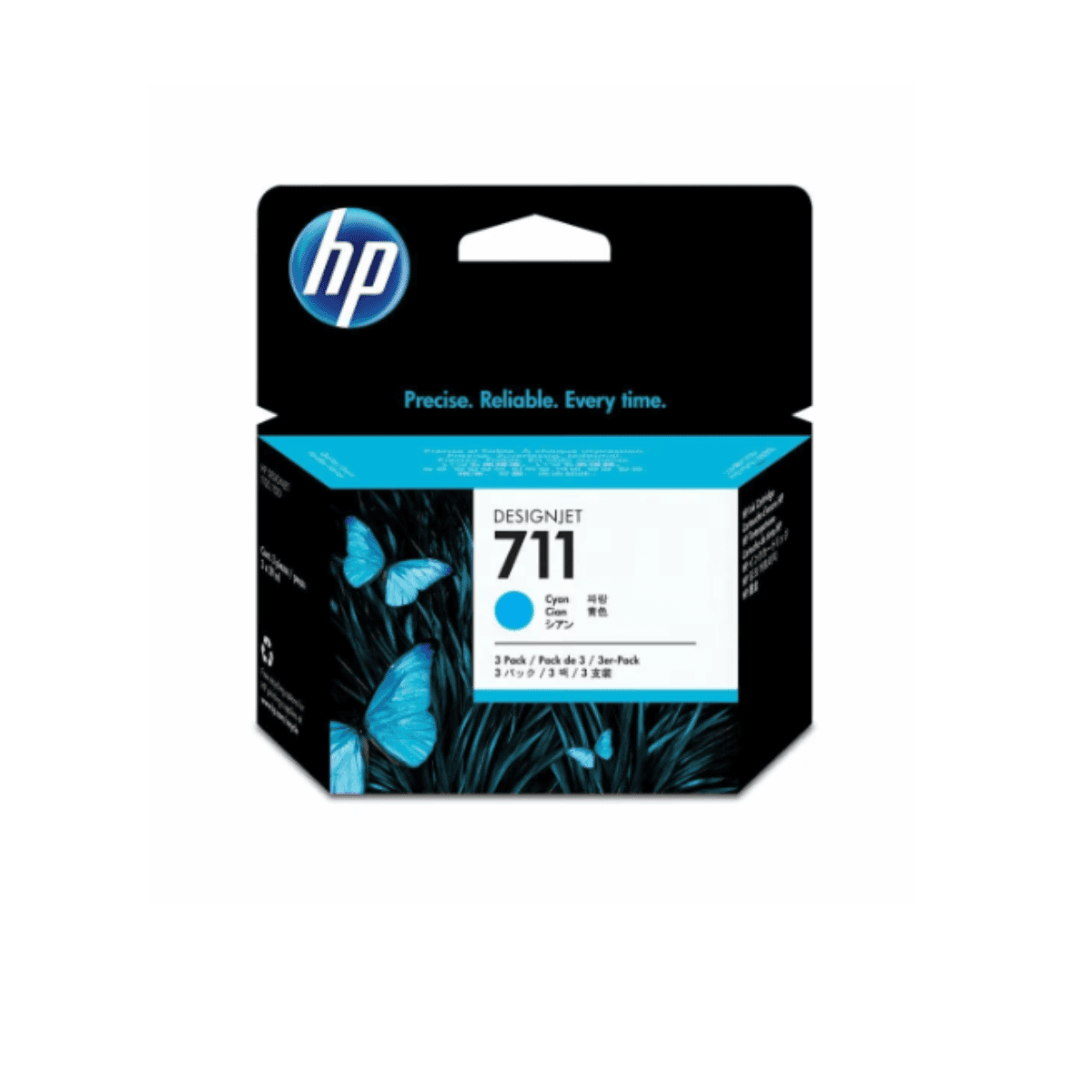 CZ134A HP 711 Pack x3 Cyan Ink Cartridge 29ml (1171) · HP · Cartucho de tinta