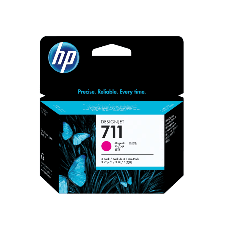 CZ135A HP 711 Pack x3 Magenta Ink Cartridge 29ml (1188) · HP · Cartucho de tinta