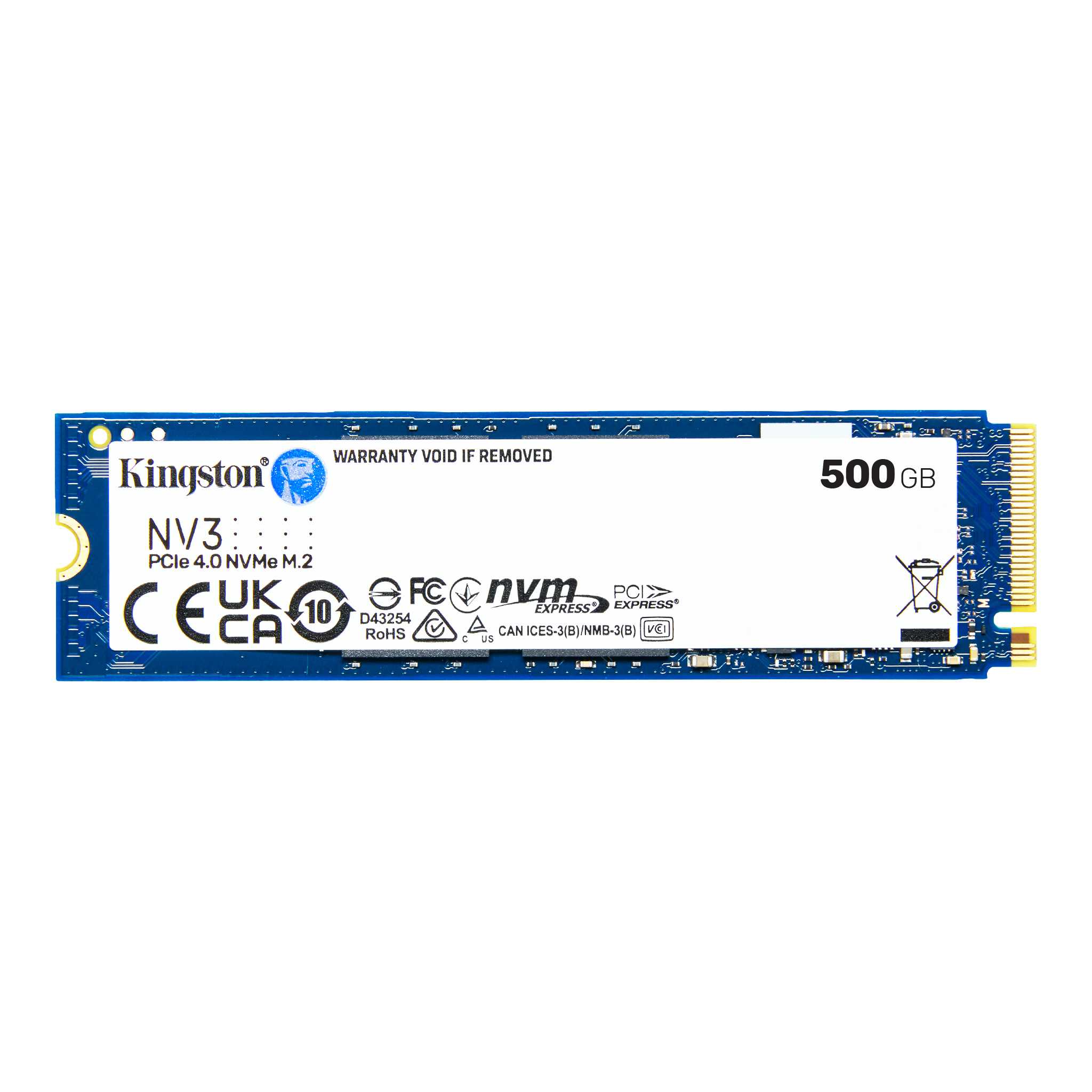 Disco SSD M.2 KINGSTON SNV3S 500GB NVMe PCIe 4.0 (4806) · Kingston · M.2 NVMe
