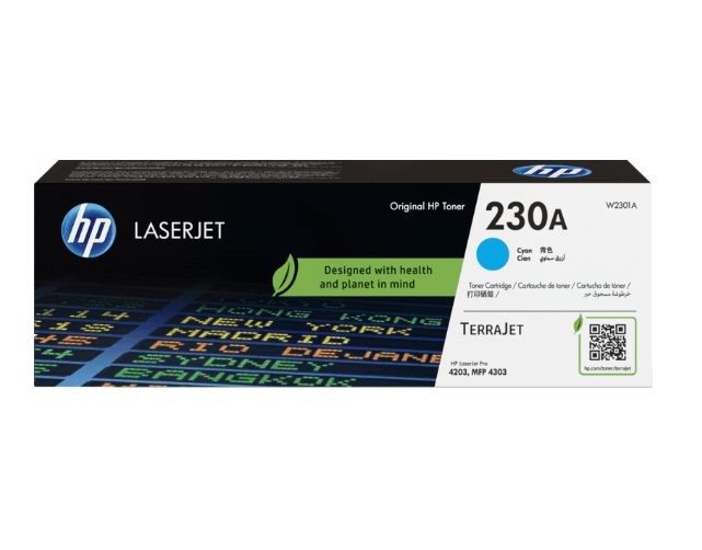 W2301A HP 230A Cyan Original LaserJet Toner Cartridge (0341) · HP · Toner