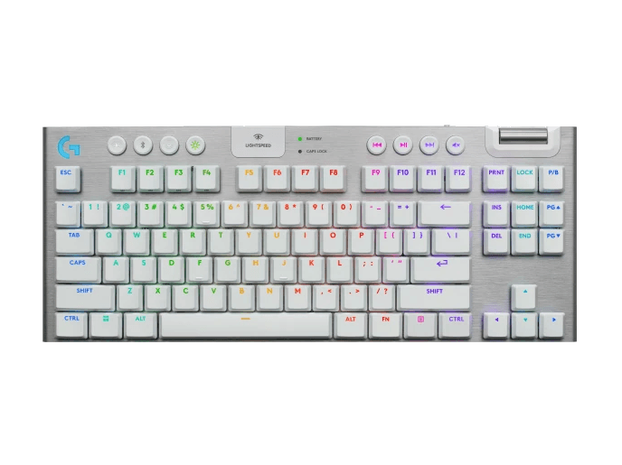 Teclado Logitech G915 X TKL White Mech RGB Wifi 920-012732 · Logitech · General