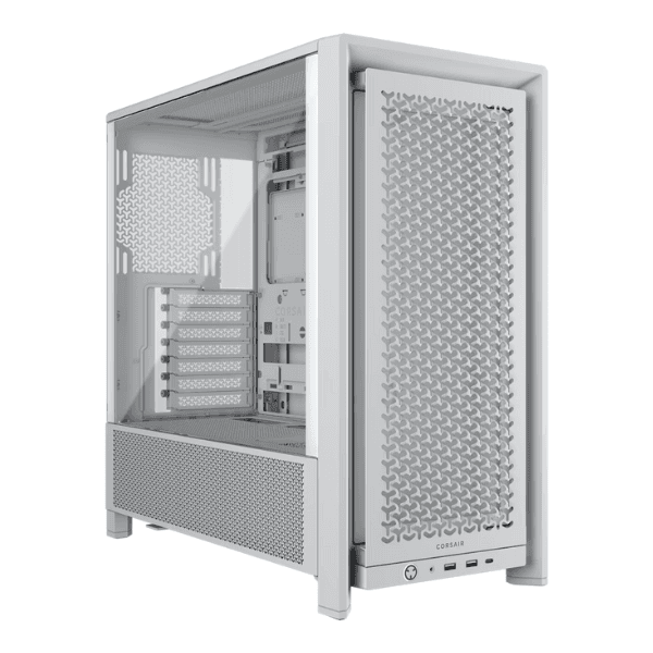 Gabinete Corsair FRAME 4000D Mid-Tower TG Full Modular White (5568) · Corsair · Gamer/con vidrio
