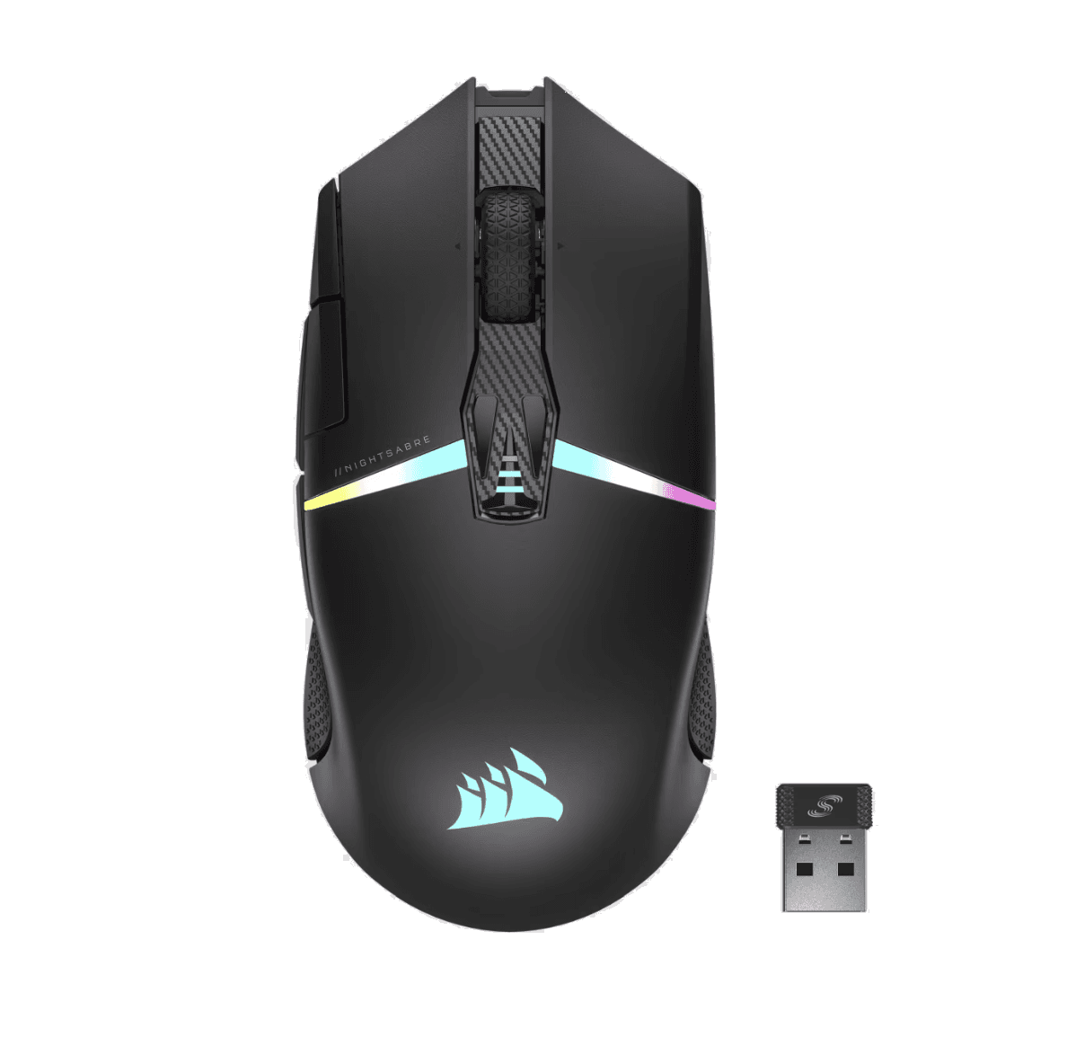 Mouse Corsair Nightsabre Wireless RGB 11 botones (9526) · Corsair · Inalámbrico