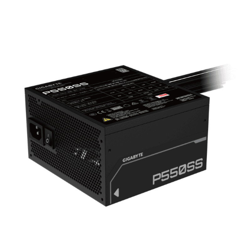 Fuente Gigabyte 550W 80 Plus Silver ATX 3.1 Black (5160) · Gigabyte · 80+ Otro