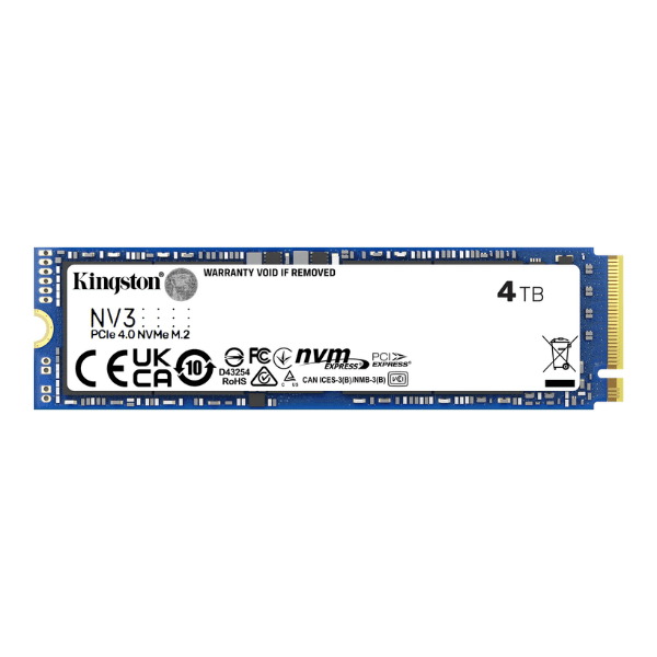 Disco SSD M.2 KINGSTON SNV3S 4000GB NVMe PCIe 4.0 (6602) · Kingston · M.2 NVMe