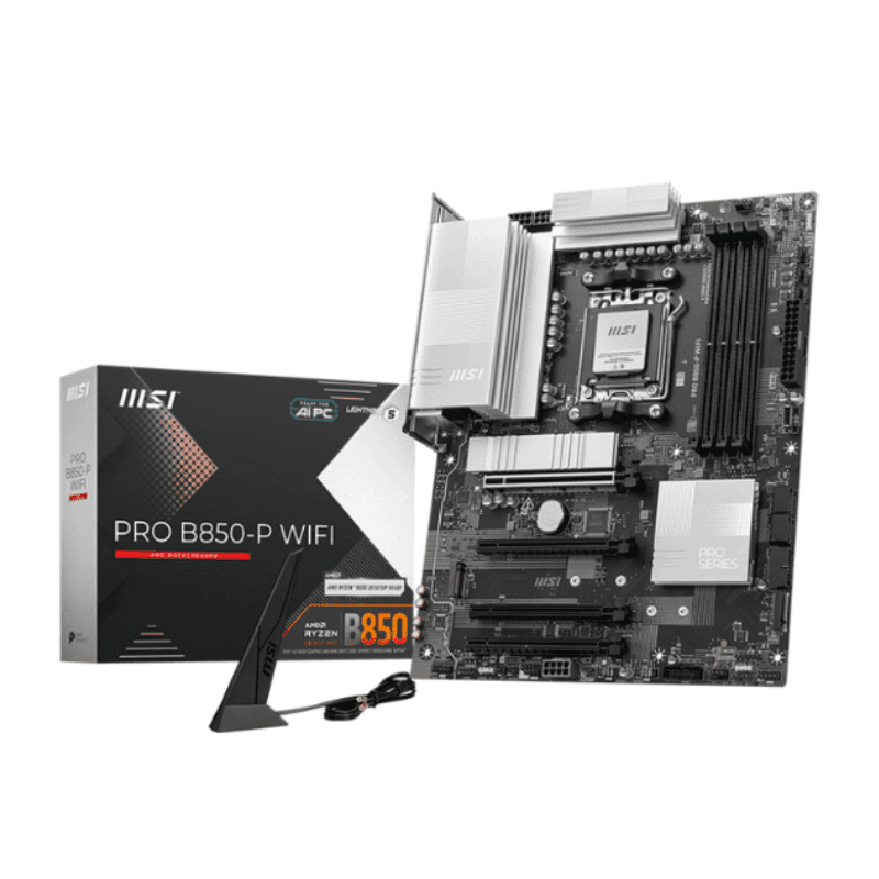 Mother MSI PRO B850-P WIFI DDR5 AM5 (Serie 7000/8000/9000) (6046) · MSI · AMD AM5