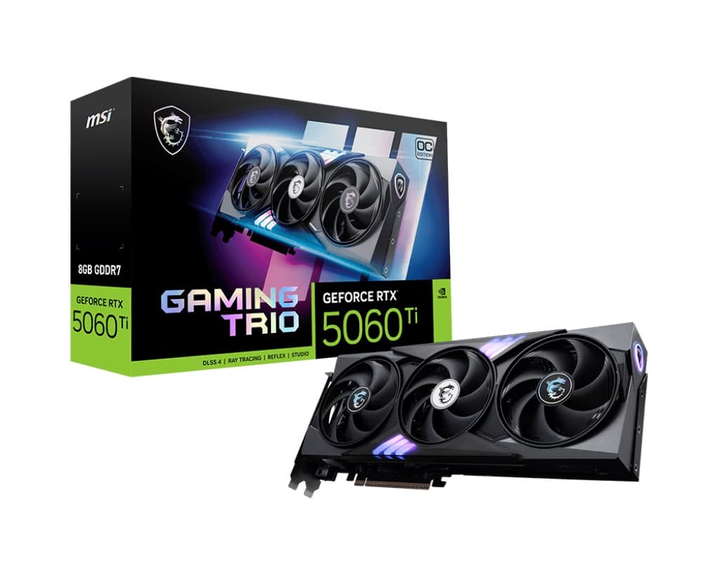 VGA MSI GeForce RTX 5060 Ti 8G GAMING TRIO OC (1394) · MSI · NVIDIA RTX