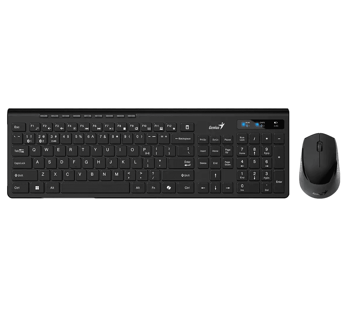 Teclado + Mouse Genius SlimStar 8230,AI,Black,SP,BT+2.4GHz (0776) · Genius · General