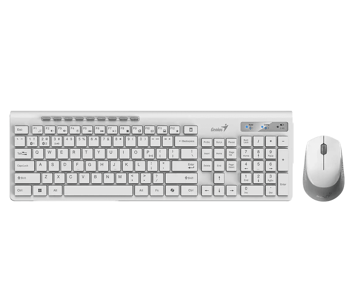 Teclado + Mouse Genius SlimStar 8230,AI,White,SP,BT+2.4GHz (0547) · Genius · General