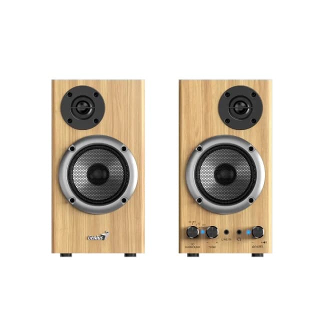 Parlantes Genius SP-HF520 BT,Pine Wood,AR,100-240V (2343) · Genius · Bluetooth