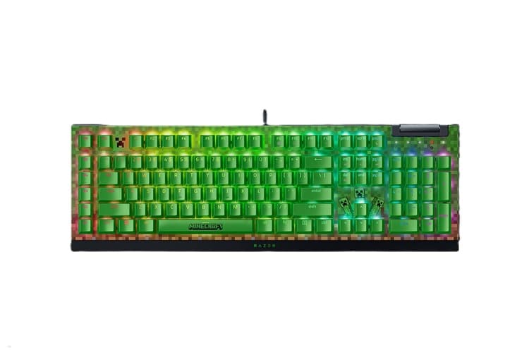 Teclado Razer BlackWidow V4 X Mechanical RGB (Green Switch) Minecraft Edition (2936) · Razer · Switches