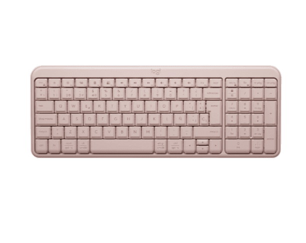 Teclado Logitech Bluetooth K250 Pebble Rose 920-013447 · Logitech · Inalámbrico