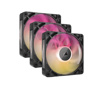 Fan Cooler Corsair iCUE LINK RX120 MAX RGB 120mm Black Pack x3 (2974) · Corsair