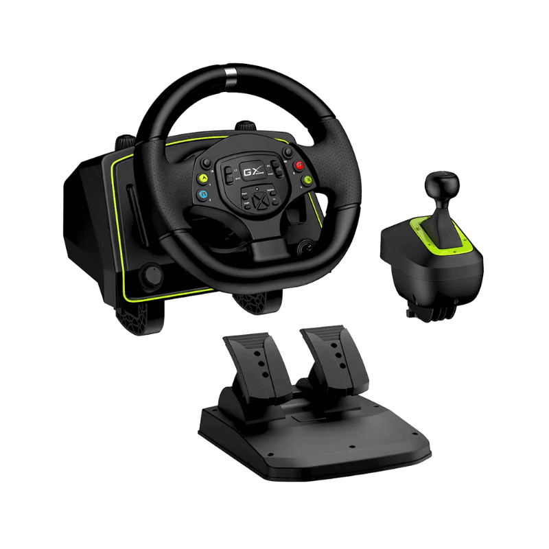 Volante Genius Speed Master X2 con palanca de cambios (Vibración 1080°) (1209) · Genius · General