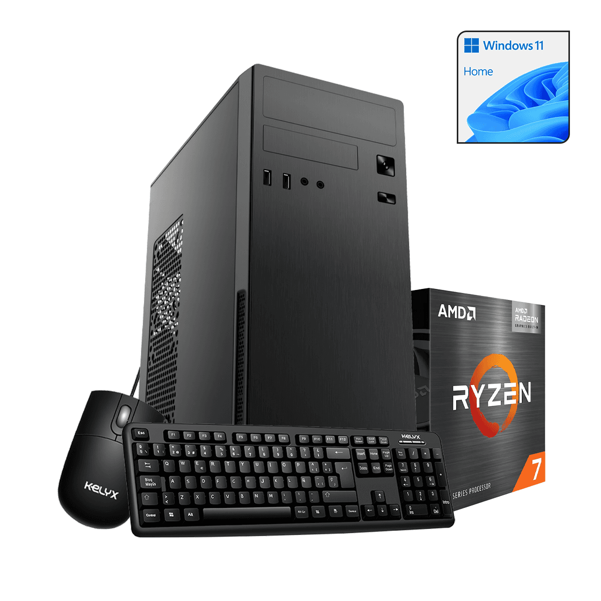 Pc Kelyx AMD Ryzen 7-5700G 16Gb M.2 512G Win 11 Home (5581) · Kelyx · General