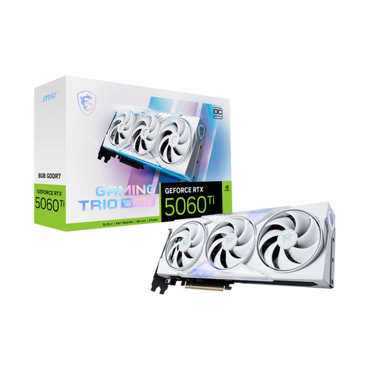 VGA MSI GeForce RTX 5060 Ti 8G GAMING TRIO OC WHITE (1400) · MSI · NVIDIA RTX