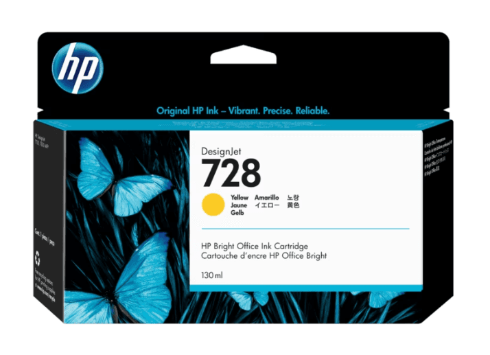 F9J65A HP 728 130-ml Yellow Ink Cartridge (7848) · HP · Cartucho de tinta