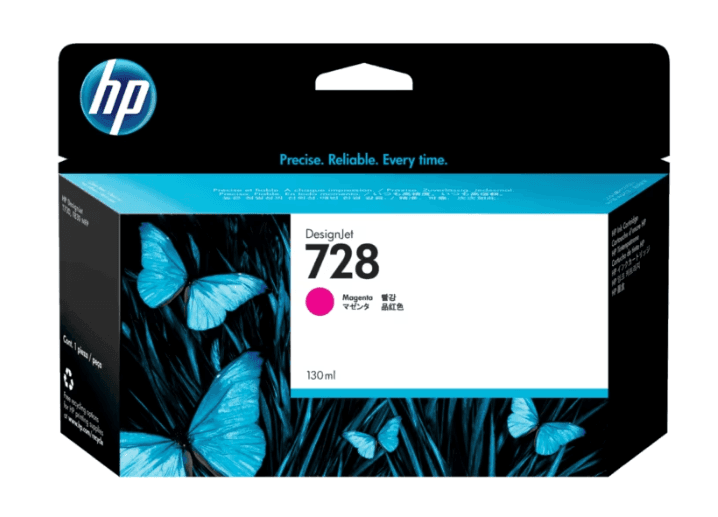 F9J66A HP 728 130-ml Magenta Ink Cartridge (7855) · HP · Cartucho de tinta