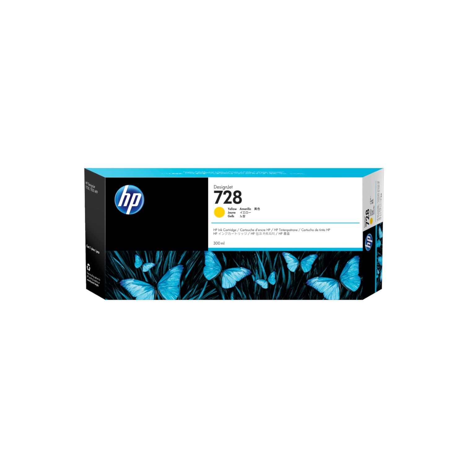 F9K15A HP 728 300-ml Yellow Ink Cartridge (7913) · HP · Cartucho de tinta
