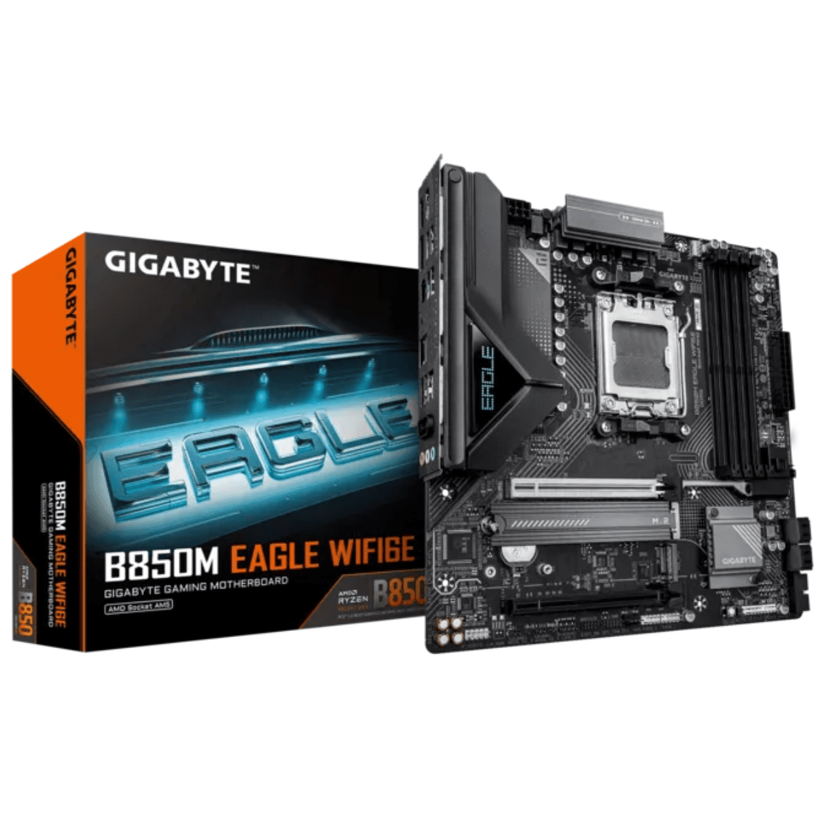 Mother Gigabyte B850M EAGLE WF6E DDR5 AM5 (Serie 7000/8000/9000)(1826) · Gigabyte · AMD AM5