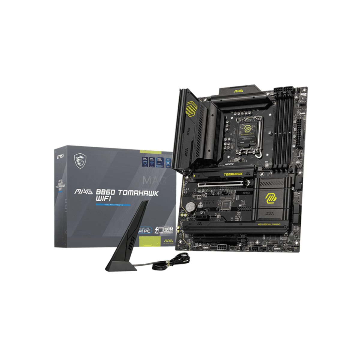 Mother MSI MAG B860 TOMAHAWK WIFI DDR5 1851 (Serie Ultra) (9642) · MSI · Intel 1851