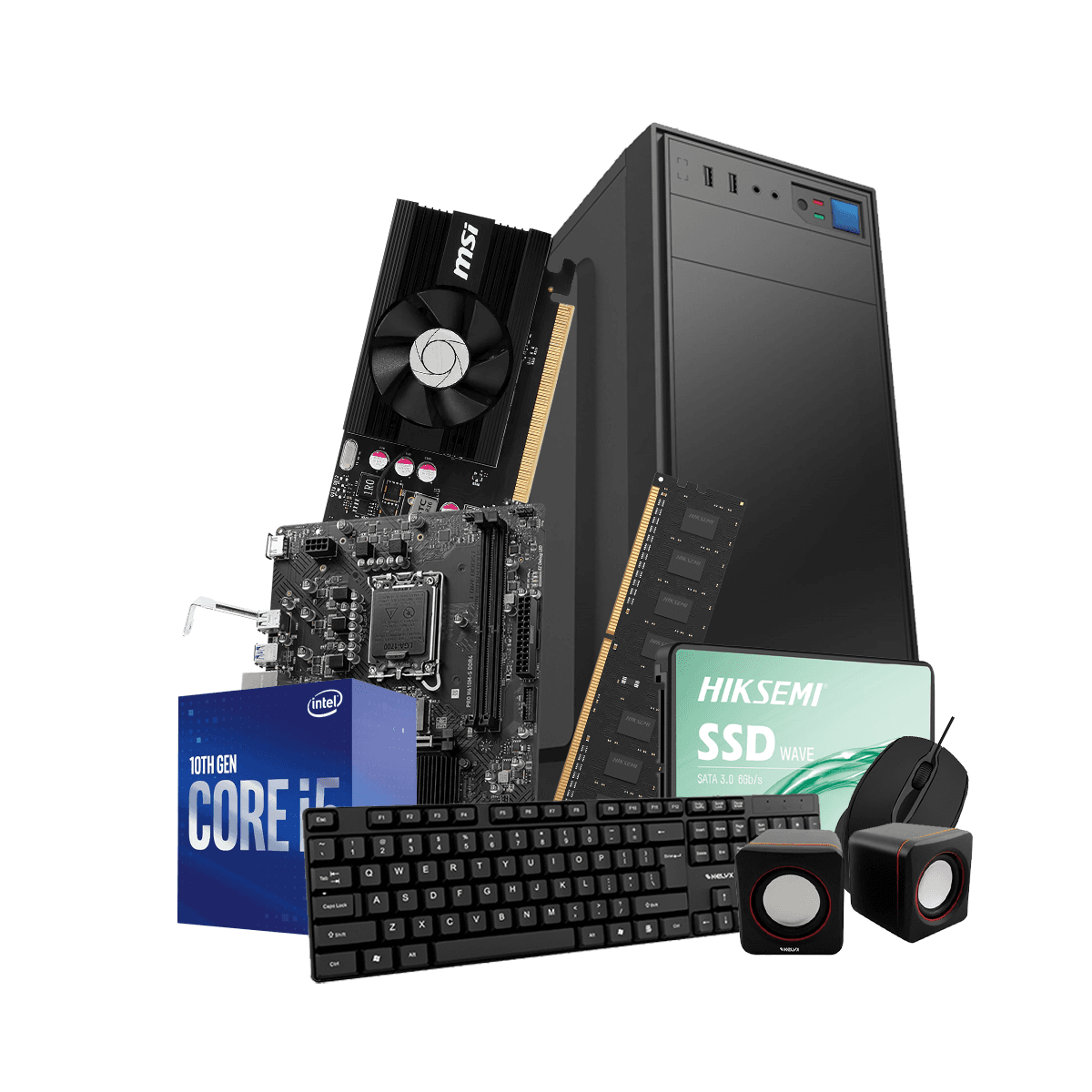 Pc Kelyx Intel Core i5-12400F 8G SSD 480Gb GT 1030 (MSI) · Sistemas
