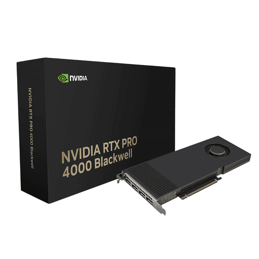 VGA PNY QUADRO RTX PRO 4000 Blackwell 24Gb GDDR7 4x Mini Display Port (6796) · PNY