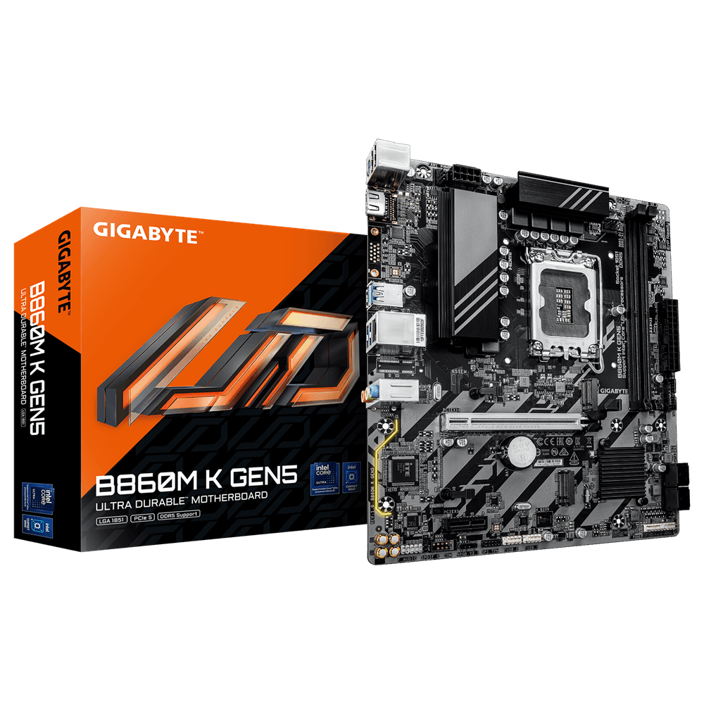 Mother Gigabyte B860M K GEN5 DDR5 1851 (Serie Ultra) (0118) · Gigabyte · Intel 1851
