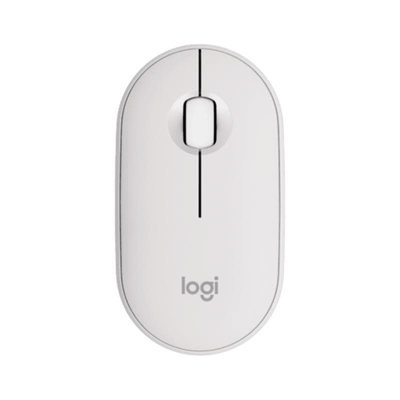 Mouse Inalámbrico Logitech Pebble Mouse 2 M350S Tonal White BT · Logitech · Inalámbrico