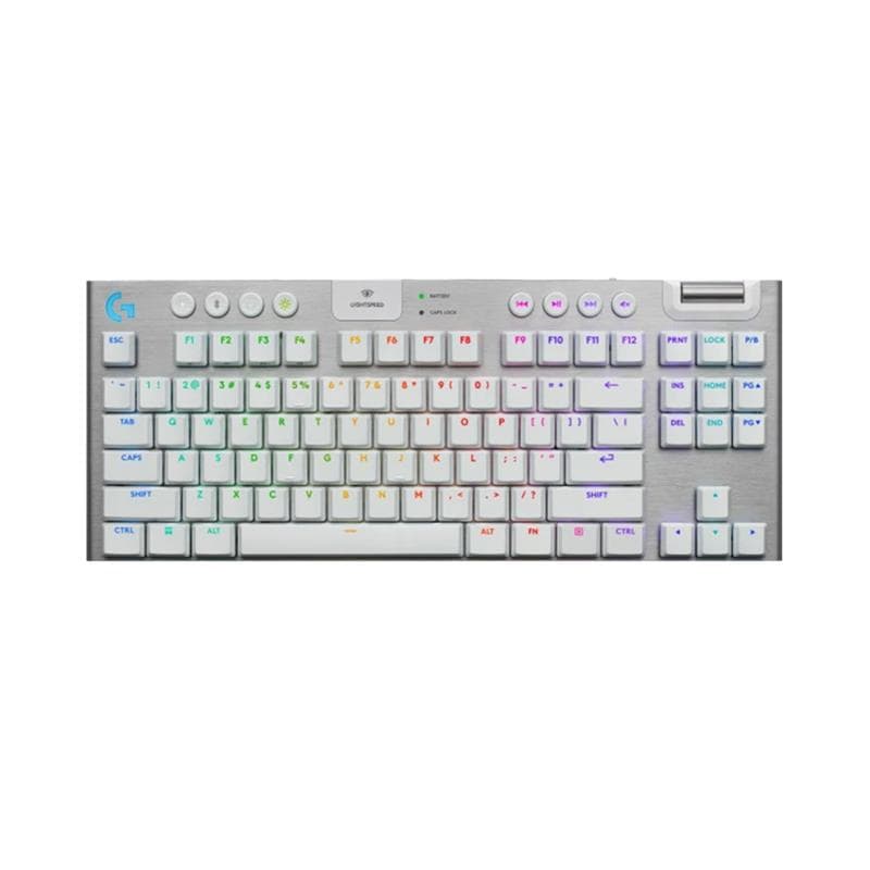 TECLADO MECÁNICO INALAMBRICO G915 X LIGHTSPEED TKL BLANCO LOGITECH INGLES · Logitech · Mecánico