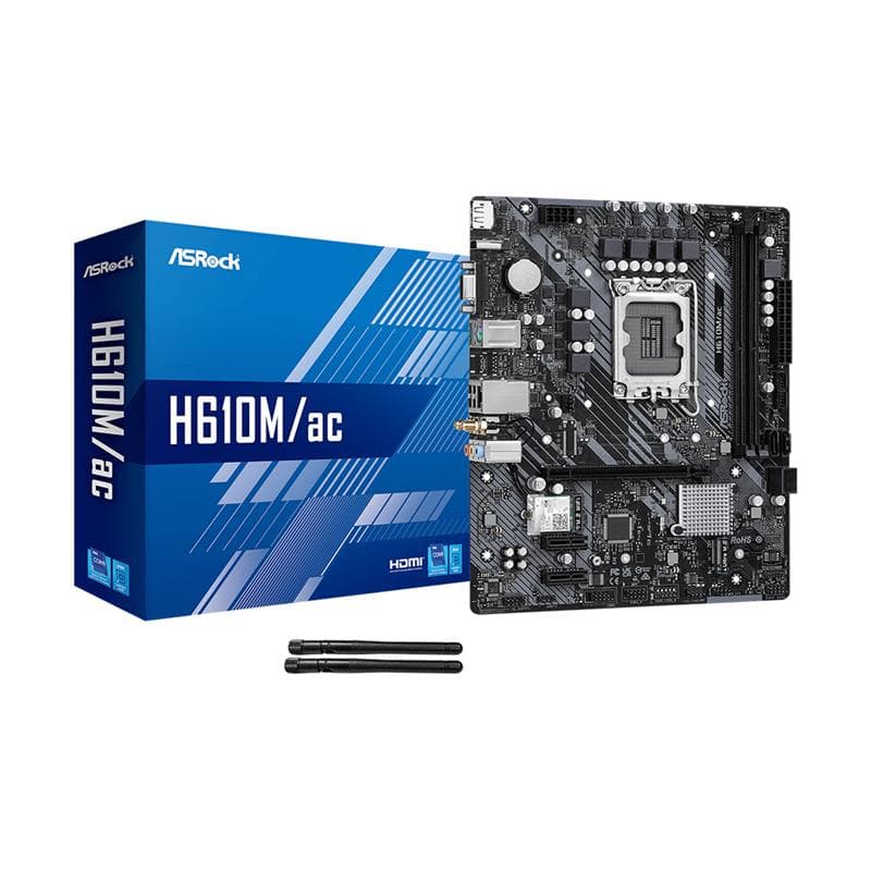 Motherboard ASRock H610M/AC Intel® Socket 1700 12/13/14va. Gen. · AsRock · Intel 1700