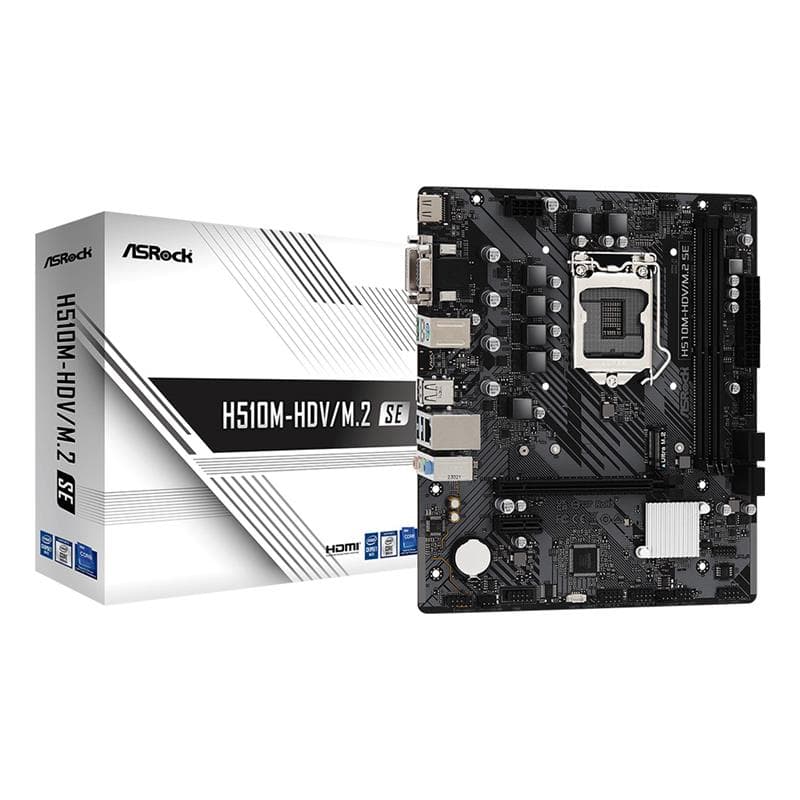 Motherboard ASRock H510M-HDV/M.2 SE Intel® Socket 1200 11va Gen. DDR4 · AsRock