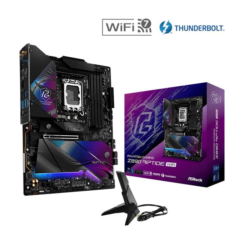 Motherboard ASRock Z890 Riptide Wi-Fi Intel® Socket 1851 12/13/14va. Gen. D · AsRock · Intel 1851