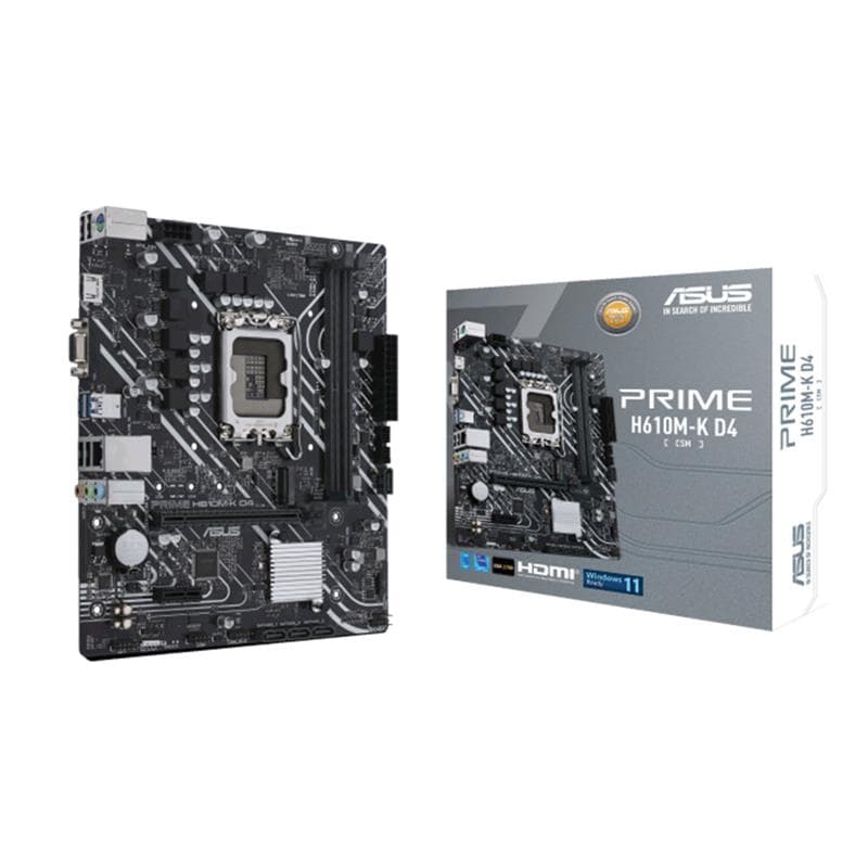 Motherboard ASUS PRIME H610M-K D4-CSM Intel® Socket 1700 12/13/14va. Gen. · Asus · Intel 1700