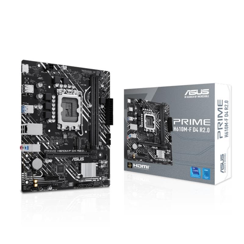 Motherboard ASUS PRIME H610M-F D4 R2.0 Intel® Socket 1700 12/13/14va. Gen. · Asus · Intel 1700