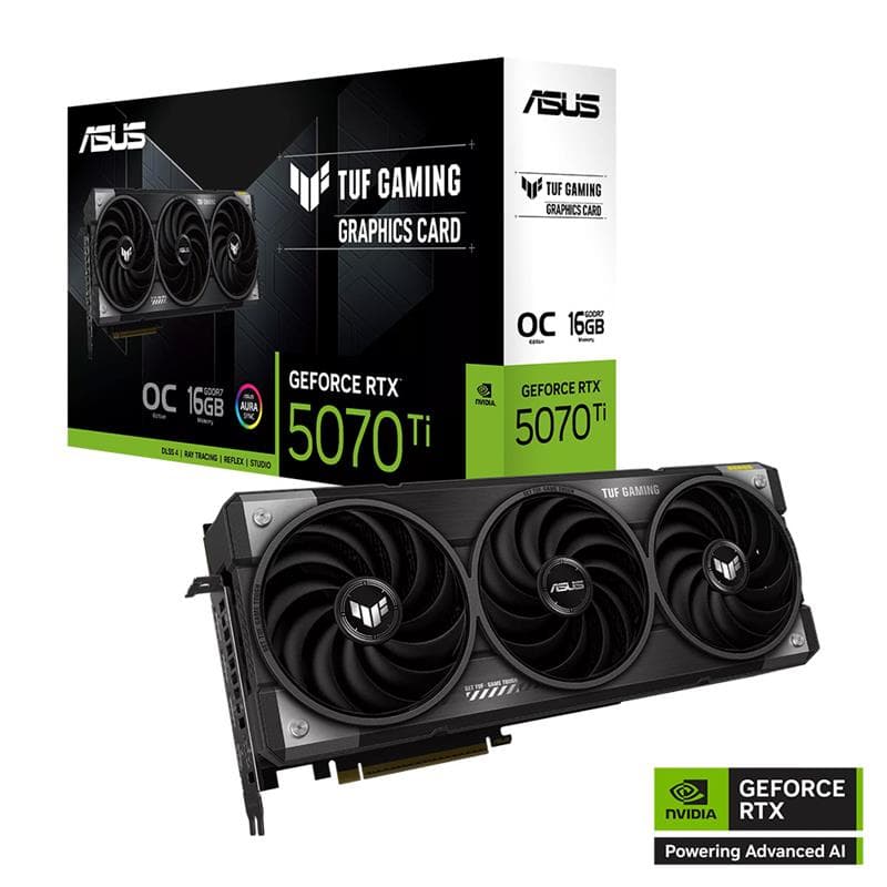 Placa de Video AUS TUF Gaming GeForce RTX™ 5070 Ti 16GB GDDR7 OC Edition · Asus · NVIDIA RTX