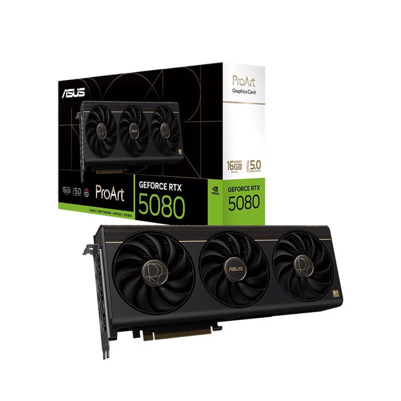 Placa de Video ASUS ProArt GeForce RTX™ 5080 16GB GDDR7 OC Edition · Asus · NVIDIA RTX