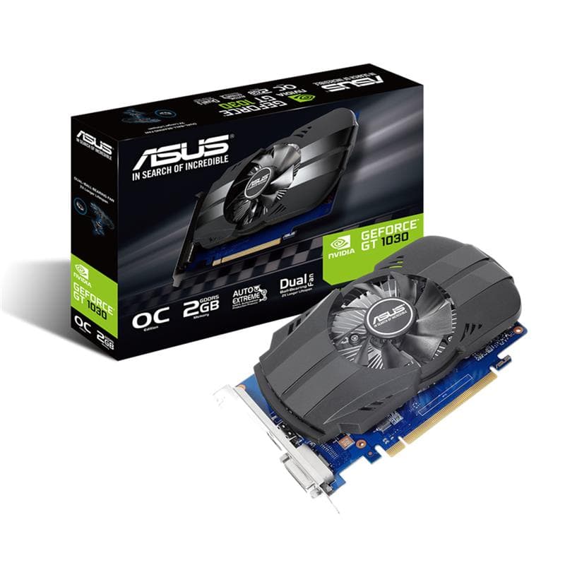 Placa de Video ASUS Phoenix GeForce® GT 1030 OC Edition 2GB GDDR5 · Asus · General