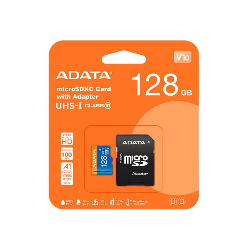 Tarjeta de Memoria 128GB microSDXC/SDHC Adata UHS-I Clase 10 · ADATA · General