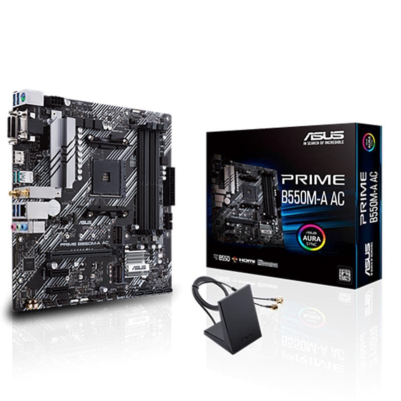 Motherboard ASUS B550M-A AC AMD Socket AM4 DDR4 · Asus · AMD AM4