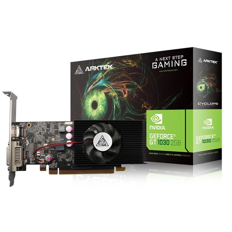 Placa de Video ARKTEK GeForce GT1030 2GB DDR5 64Bit Low Profile · Arktek · DDR5