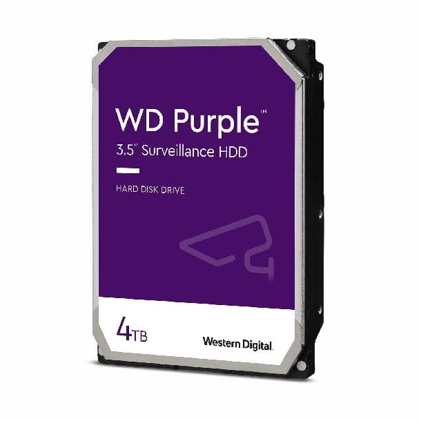 HD HDD 4TB WD PURPLE SATA III 3.5" VIDEOVIGILANCIA DVR/NVR