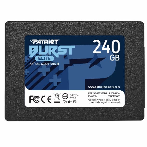 DISCO SSD PATRIOT BURST ELITE 240GB 25 SATA3 (PBE240GS25SSDR)