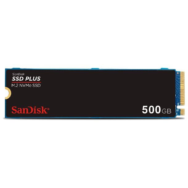 HD SSD 500GB SANDISK PLUS M.2 NVME GEN3 2400MB/S 2280